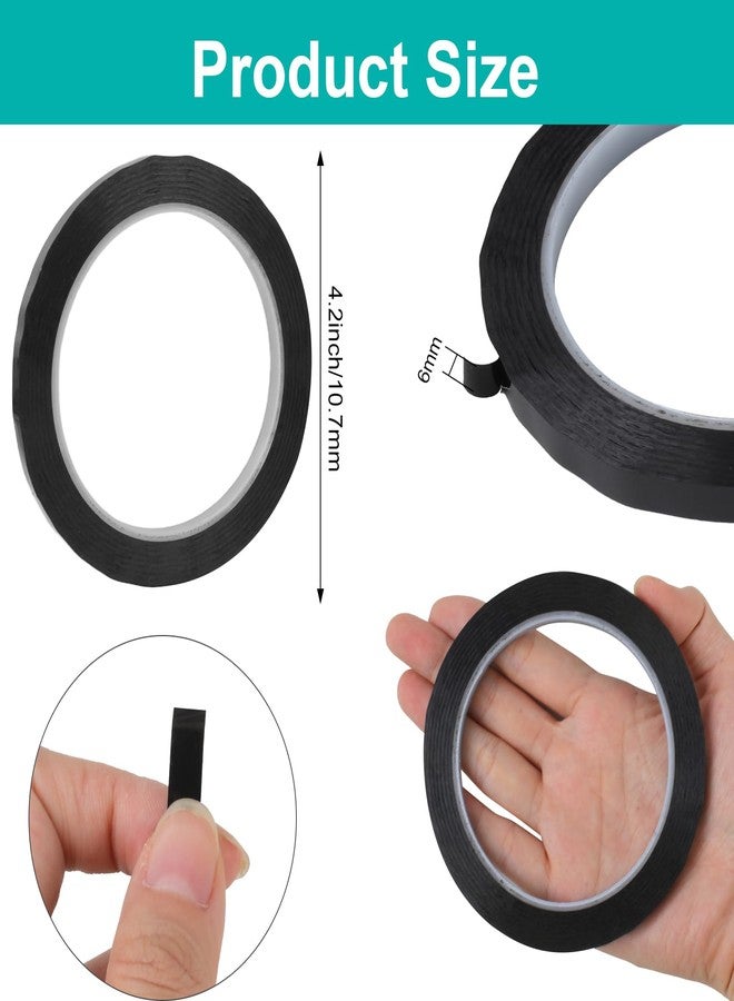 Utron 8 Rolls Whiteboard Tape, 6mm Thin Black Tape, Pinstripe Tape for Electrical Marking Dry Erase Board Accessories DIY Art Crafts - Image 2